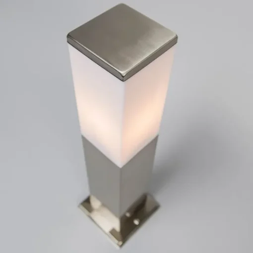 QAZQA Buitenlamp staal 45cm IP44 - Malios met grondpin en kabelmof