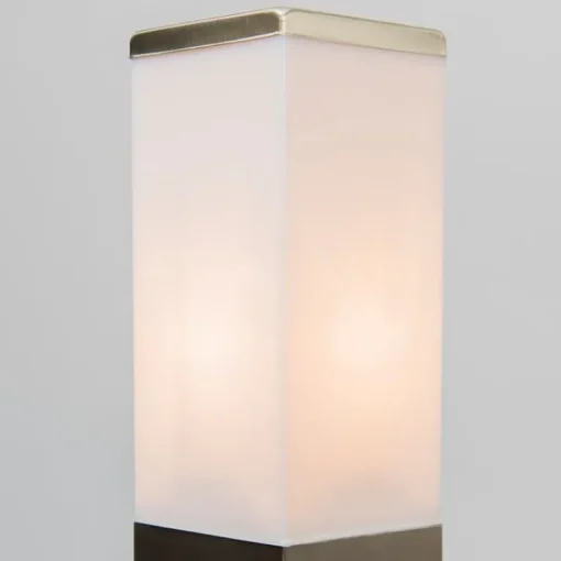 QAZQA Buitenlamp staal 45cm IP44 - Malios met grondpin en kabelmof