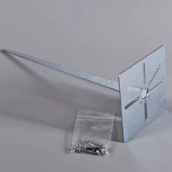 QAZQA Buitenlamp staal 45cm IP44 - Malios met grondpin en kabelmof