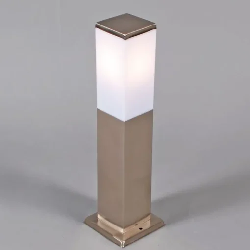 QAZQA Buitenlamp staal 45cm IP44 - Malios met grondpin en kabelmof