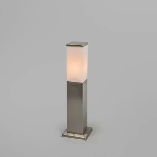 QAZQA Buitenlamp staal 45cm IP44 - Malios met grondpin en kabelmof