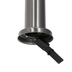QAZQA Buitenlamp staal met opaal glas met grondpin en kabelmof 80cm IP44 - Rox