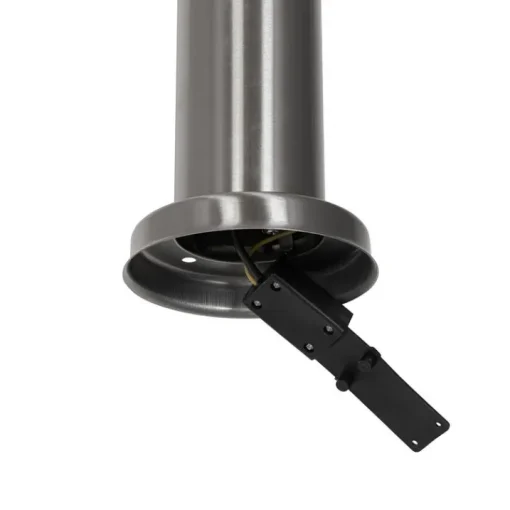 QAZQA Buitenlamp staal met opaal glas met grondpin en kabelmof 80cm IP44 - Rox
