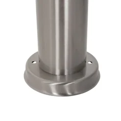 QAZQA Buitenlamp staal met opaal glas met grondpin en kabelmof 80cm IP44 - Rox