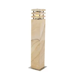 QAZQA Buitenlamp zandsteen met grondpin en kabelmof 70cm IP55 - Grumpy