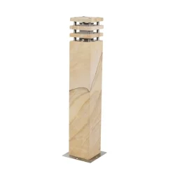 QAZQA Buitenlamp zandsteen met grondpin en kabelmof 70cm IP55 - Grumpy
