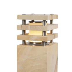 QAZQA Buitenlamp zandsteen met grondpin en kabelmof 70cm IP55 - Grumpy