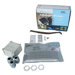QAZQA Buitenlamp zandsteen met grondpin en kabelmof 70cm IP55 - Grumpy