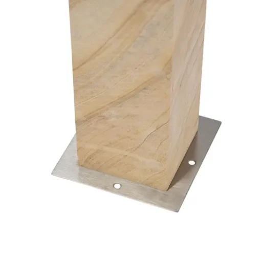 QAZQA Buitenlamp zandsteen met grondpin en kabelmof 70cm IP55 - Grumpy