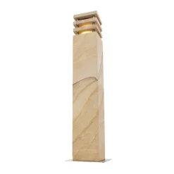 QAZQA Buitenlamp zandsteen met grondpin en kabelmof 70cm IP55 - Grumpy