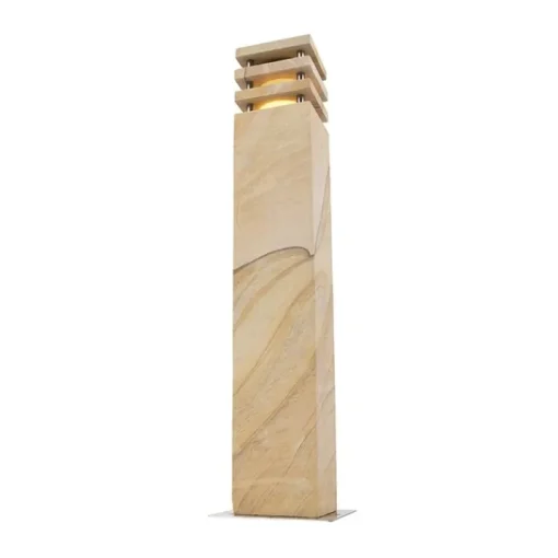 QAZQA Buitenlamp zandsteen met grondpin en kabelmof 70cm IP55 - Grumpy