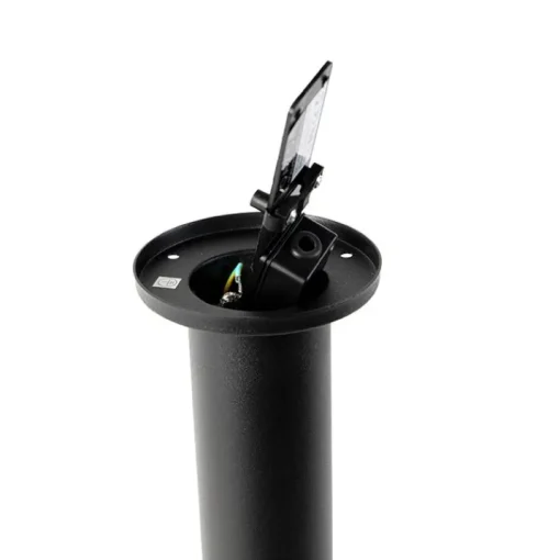 QAZQA Buitenlamp zwart met grondpin en kabelmof 50cm IP44 - Solo