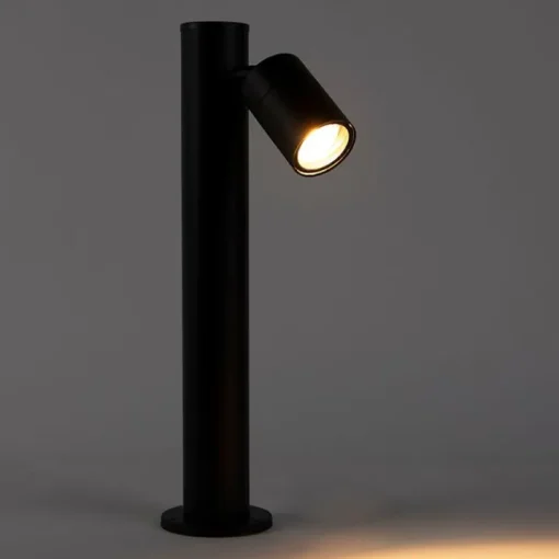QAZQA Buitenlamp zwart met grondpin en kabelmof 50cm IP44 - Solo