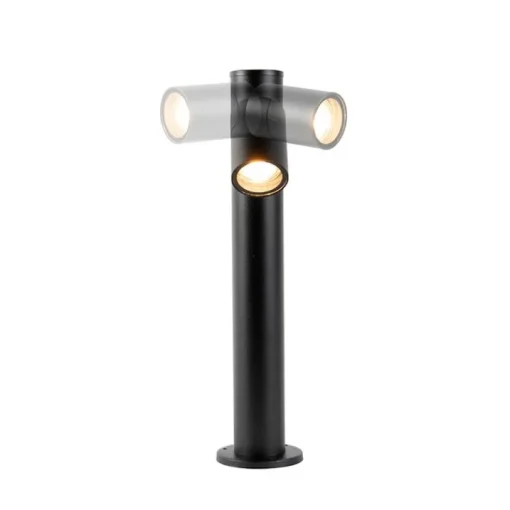 QAZQA Buitenlamp zwart met grondpin en kabelmof 50cm IP44 - Solo