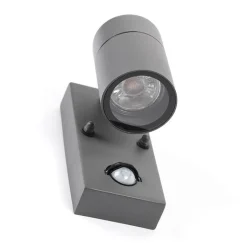 QAZQA Buitenwandlamp antraciet IP44 met bewegingssensor - Solo