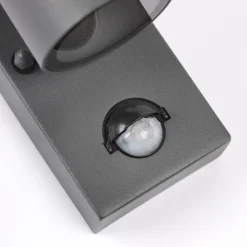 QAZQA Buitenwandlamp antraciet IP44 met bewegingssensor - Solo