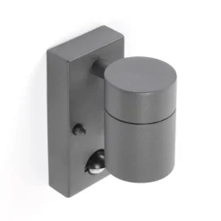 QAZQA Buitenwandlamp antraciet IP44 met bewegingssensor - Solo