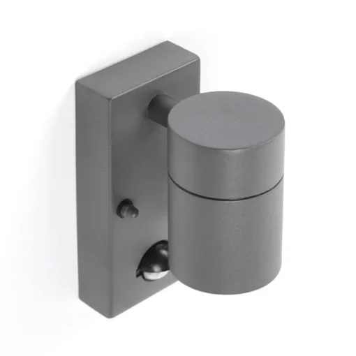 QAZQA Buitenwandlamp antraciet IP44 met bewegingssensor - Solo