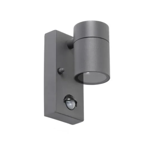 QAZQA Buitenwandlamp antraciet IP44 met bewegingssensor - Solo