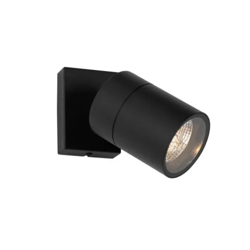 QAZQA Buitenwandlamp zwart AR70 verstelbaar IP44 - Solo