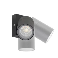 QAZQA Buitenwandlamp zwart verstelbaar IP44 - Solo