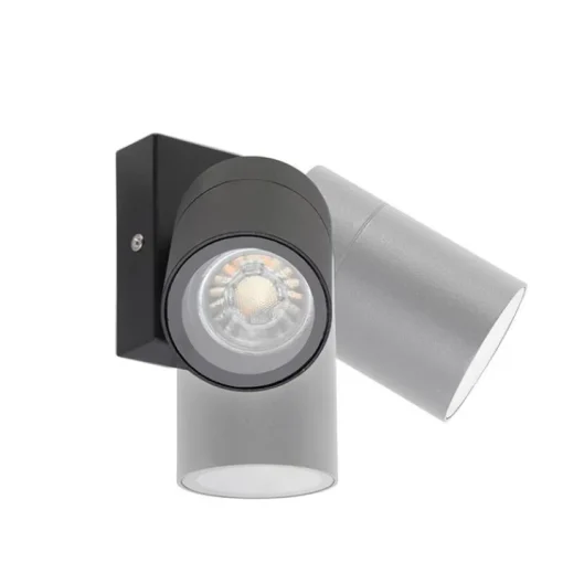 QAZQA Buitenwandlamp zwart verstelbaar IP44 - Solo