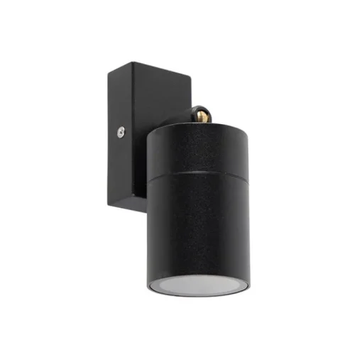 QAZQA Buitenwandlamp zwart verstelbaar IP44 - Solo