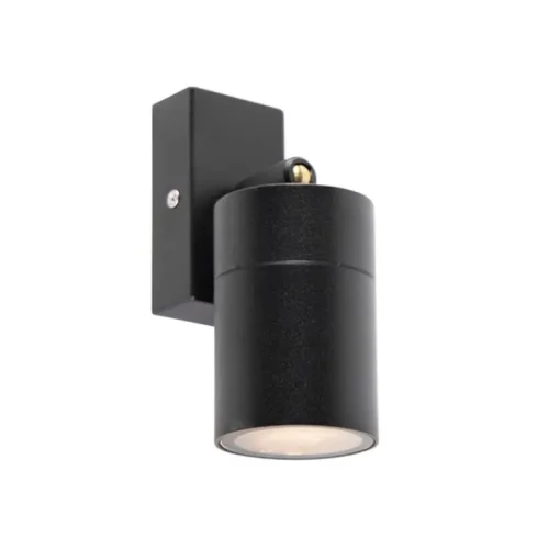 QAZQA Buitenwandlamp zwart verstelbaar IP44 - Solo