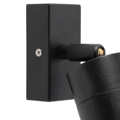 QAZQA Buitenwandlamp zwart verstelbaar IP44 - Solo