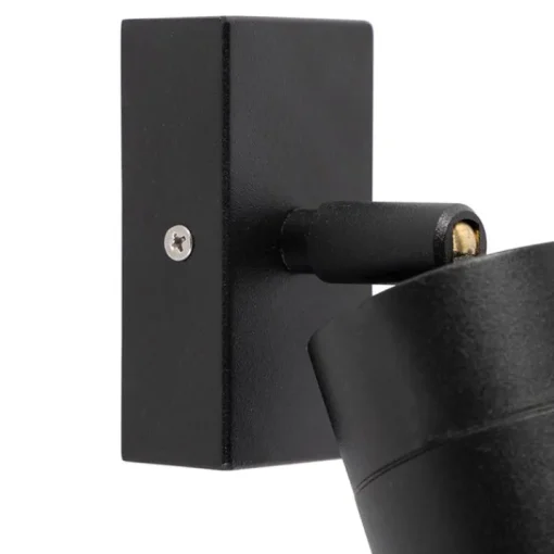 QAZQA Buitenwandlamp zwart verstelbaar IP44 - Solo