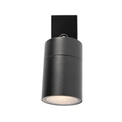 QAZQA Buitenwandlamp zwart verstelbaar IP44 - Solo