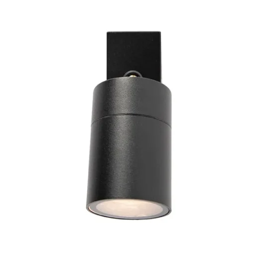 QAZQA Buitenwandlamp zwart verstelbaar IP44 - Solo