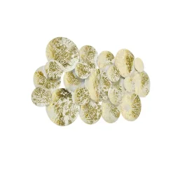 QAZQA Decorateive oosterse wandlamp goud met wit 2-lichts - Hikina