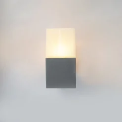QAZQA Denmark moderne buitenwandlamp grijs IP44