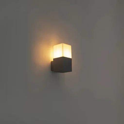 QAZQA Denmark moderne buitenwandlamp grijs IP44