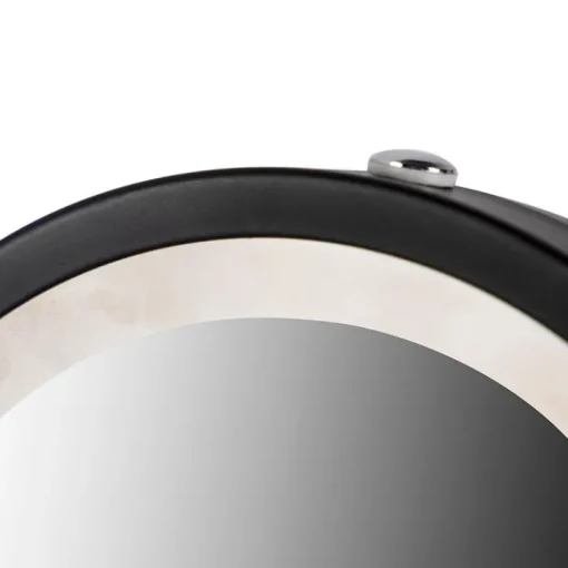 QAZQA Design badkamerspiegel zwart incl. LED verstelbaar IP44 - Vicino