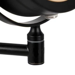 QAZQA Design badkamerspiegel zwart incl. LED verstelbaar IP44 - Vicino