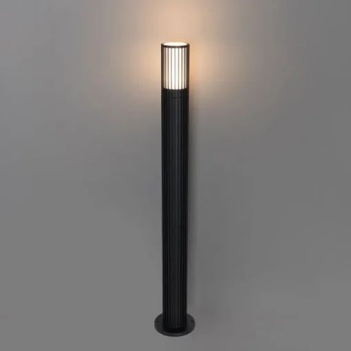 QAZQA Design buiten paaltje zwart 80 cm IP44 - Boris