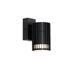 QAZQA Design buiten wandlamp zwart IP44 - Boris