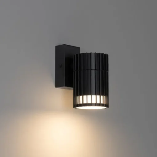 QAZQA Design buiten wandlamp zwart IP44 - Boris