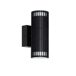 QAZQA Design buiten wandlamp zwart 2-lichts IP44 - Boris