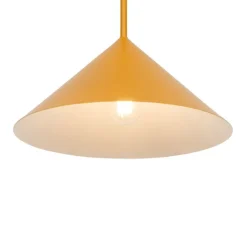 QAZQA Design hanglamp geel driehoek - Triangolo