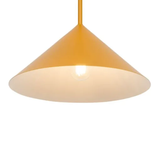 QAZQA Design hanglamp geel driehoek - Triangolo