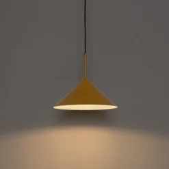 QAZQA Design hanglamp geel driehoek - Triangolo