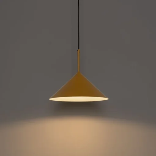 QAZQA Design hanglamp geel driehoek - Triangolo
