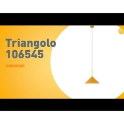 QAZQA Design hanglamp geel driehoek - Triangolo