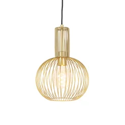QAZQA Design hanglamp goud - Wire Whisk