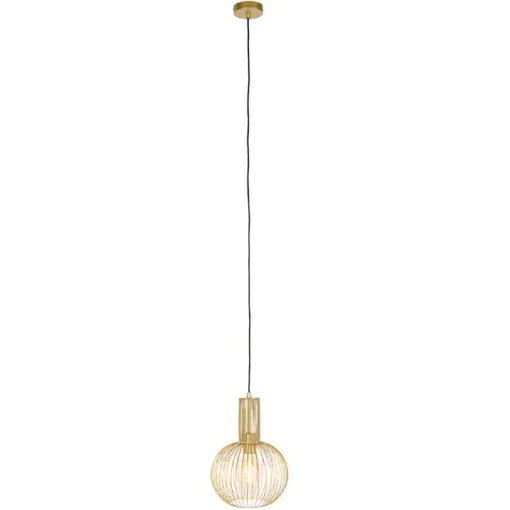 QAZQA Design hanglamp goud - Wire Whisk