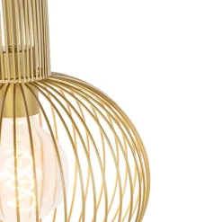 QAZQA Design hanglamp goud - Wire Whisk