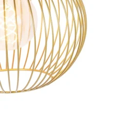QAZQA Design hanglamp goud - Wire Whisk